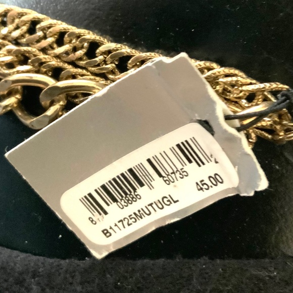 Multi Strand🩷SOLD🩷 BEADED CHUNKY STATEMENT NECKLACE SEQUIN ⭐️ NWT WOOD GLASS - Picture 8 of 14